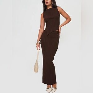 Princess Polly NWOT Basile Set Chocolate.